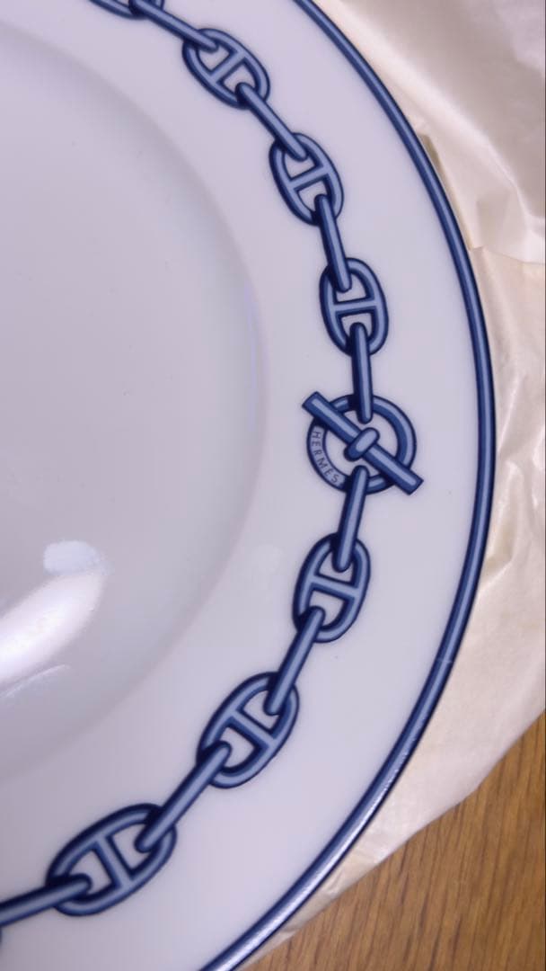 エルメス 皿 シェーヌダンクル 22.5cm 2枚セット