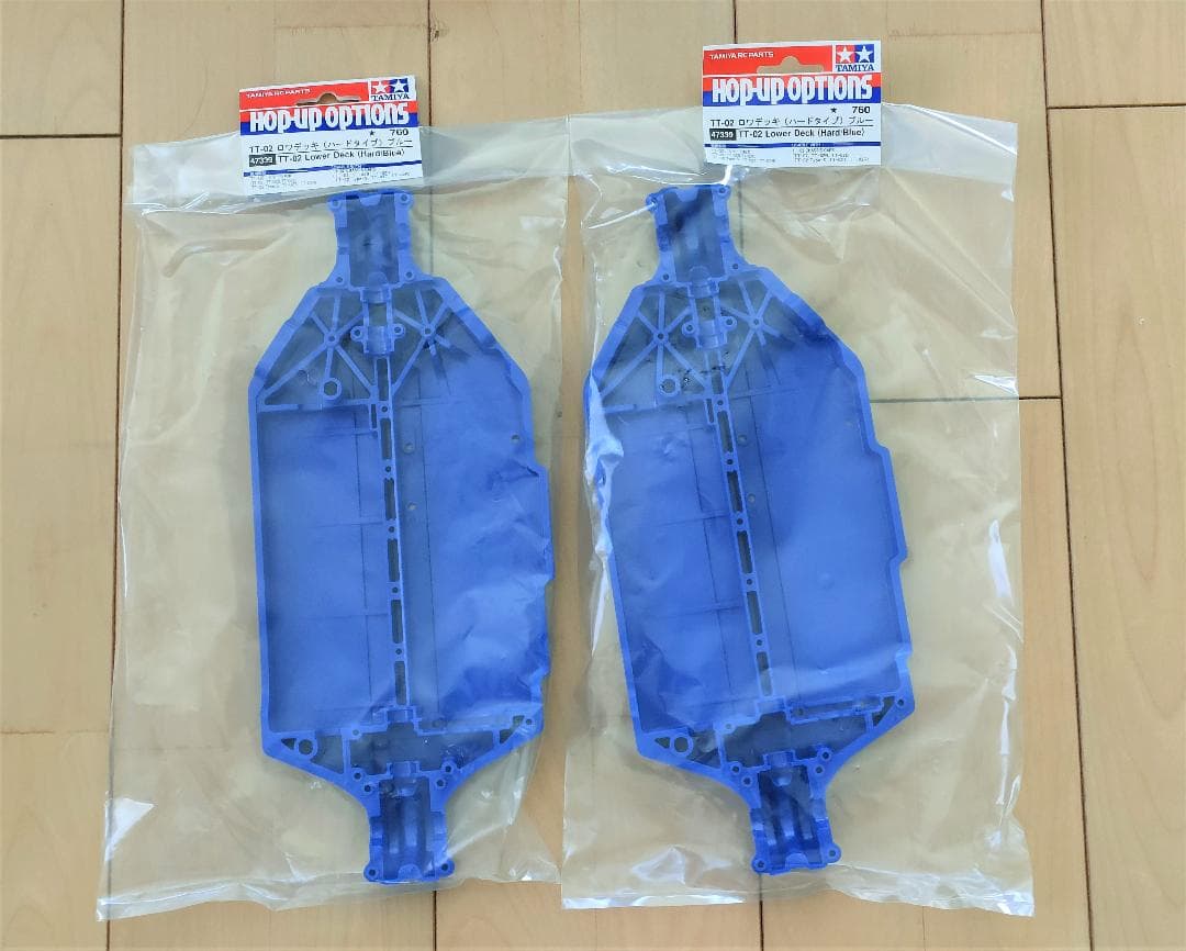 2個】TT－02 ロワデッキ ハードタイプ ブルー 新品未使用 47339