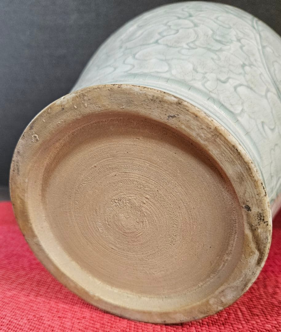 中国古美術 中国古陶磁器 古玩 青白磁 影青 彫花文 瓶 罐