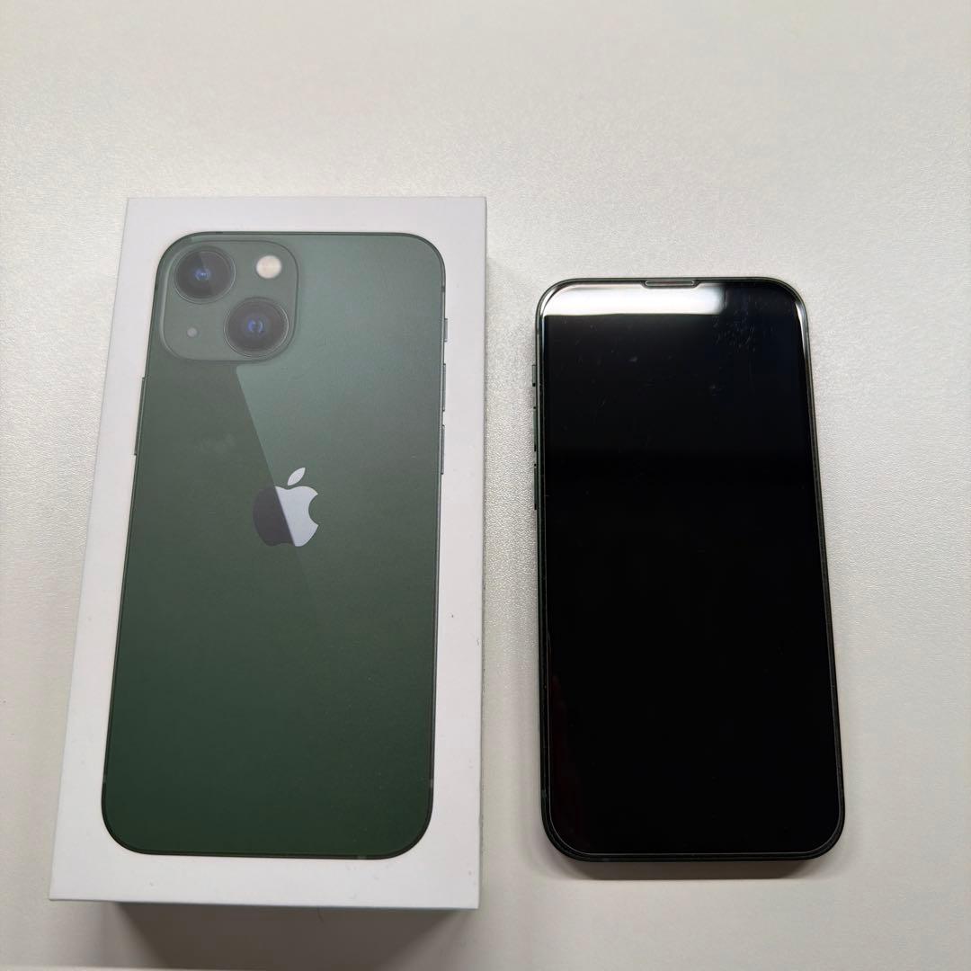 純正バッテリー】iPhone13 mini 128gb グリーン SIMフリー