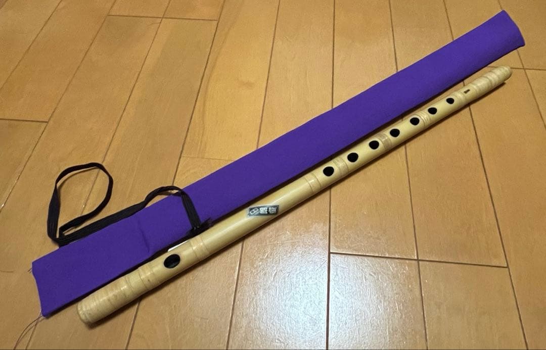 朗童　篠笛 竹製 六本調子　ケース付き 秀郎 素竹篠笛 6穴6本調子 | 祭り用品専門店の祭すみたや