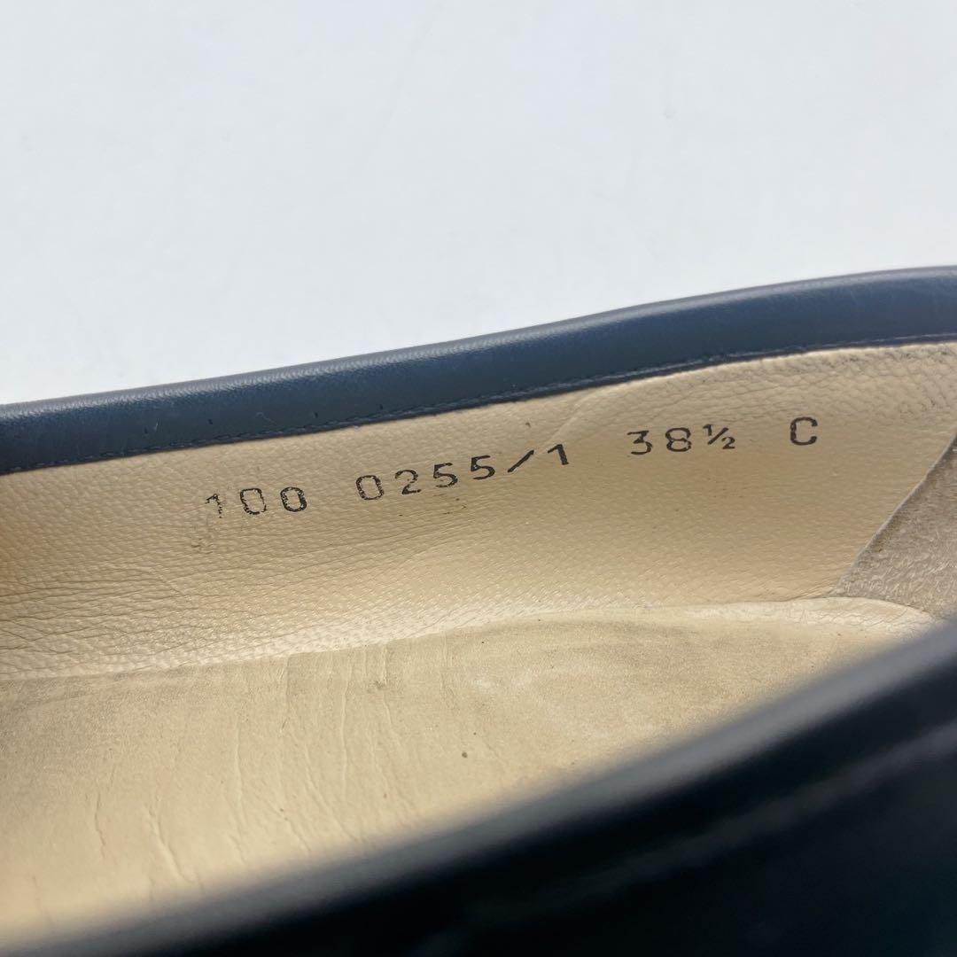 アッパー美品✨GUCCI グッチ ホースビットローファー 黒 38.5C