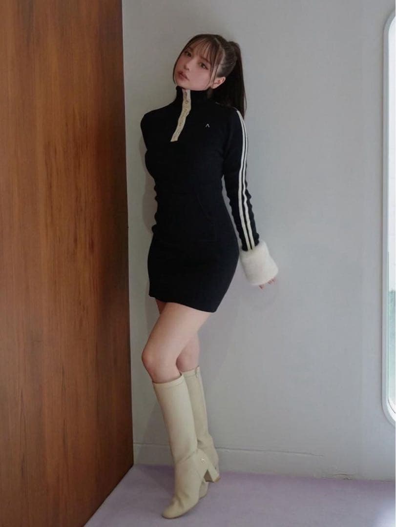 andmary ハイネック ミニワンピース ウォッシャブルハイネックミニワンピース｜ROYAL PARTY ロイヤル