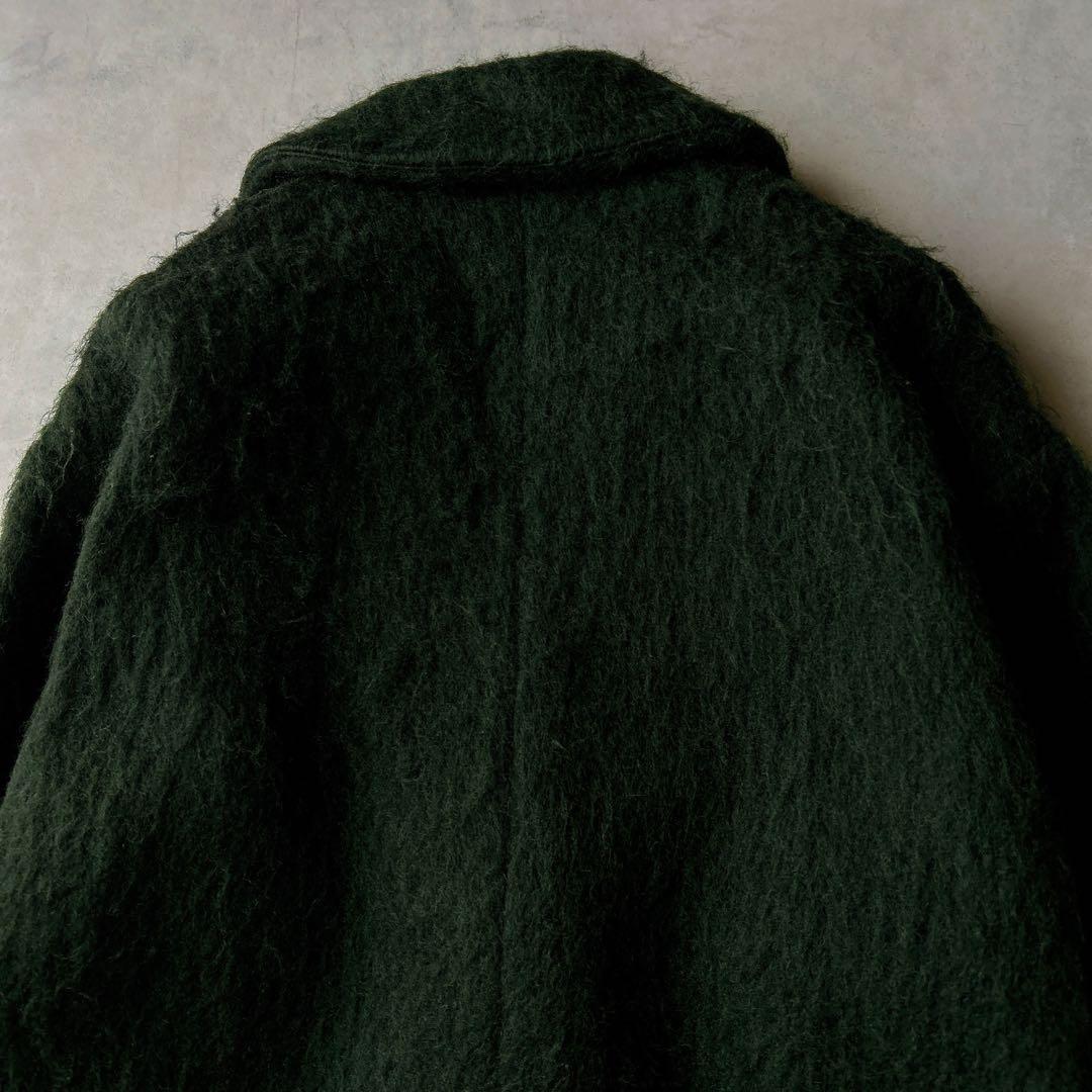 定価5.2万☆クラネ CLANE シャギー モヘヤ ロングコート グリーン