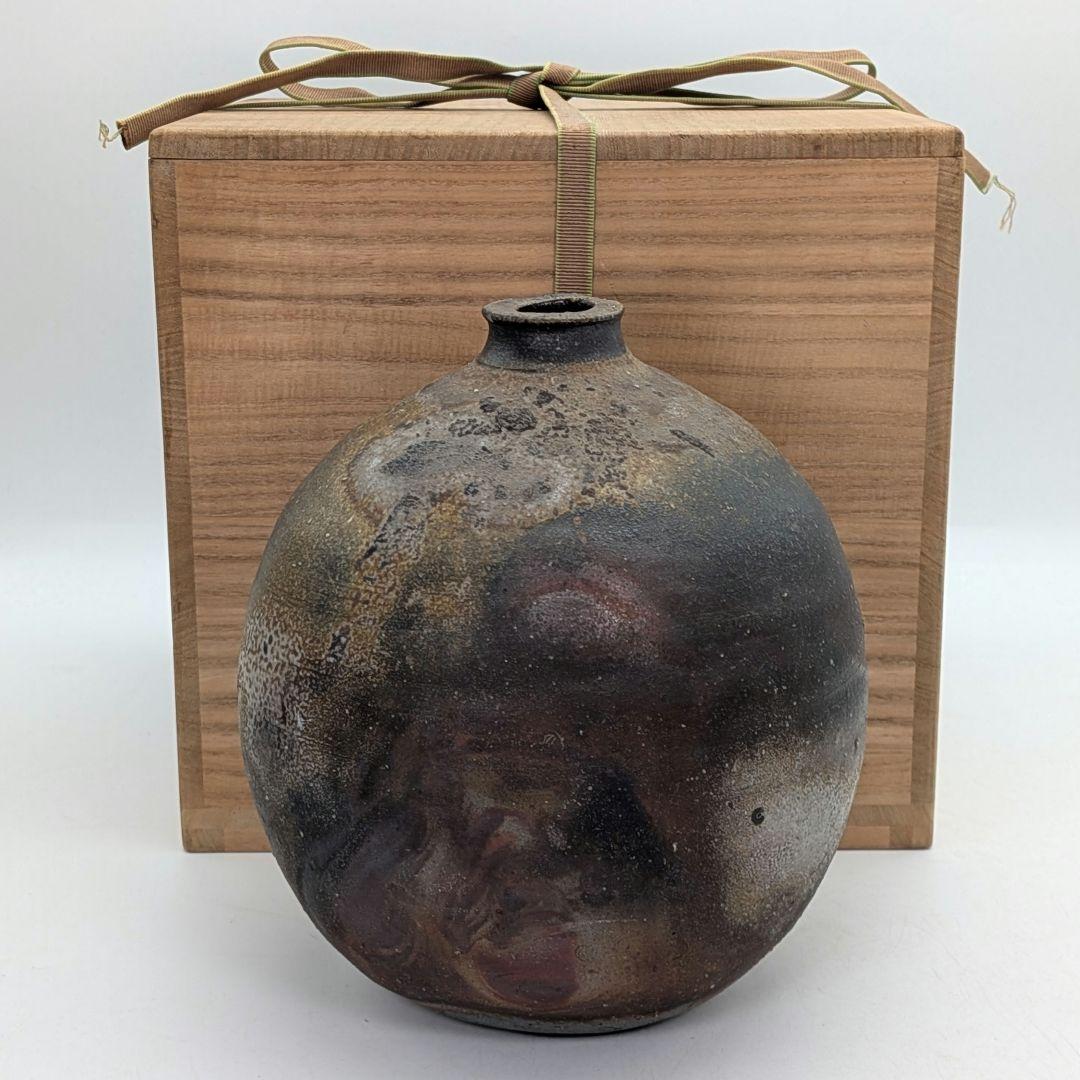 人間国宝 藤原雄 備前焼 徳利 共箱 とっくり 酒器 食器 工芸品 日本酒