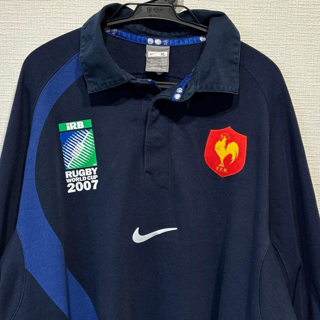 NIKE ナイキ ラグビー フランス代表 ユニフォーム ラガーシャツ XL