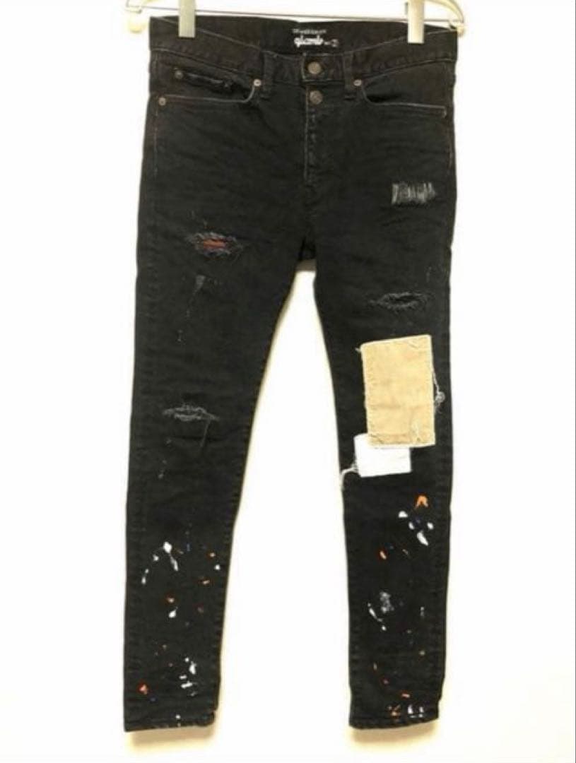 アウトレット 価格ファッション - glamb グラム カートダメージデニム