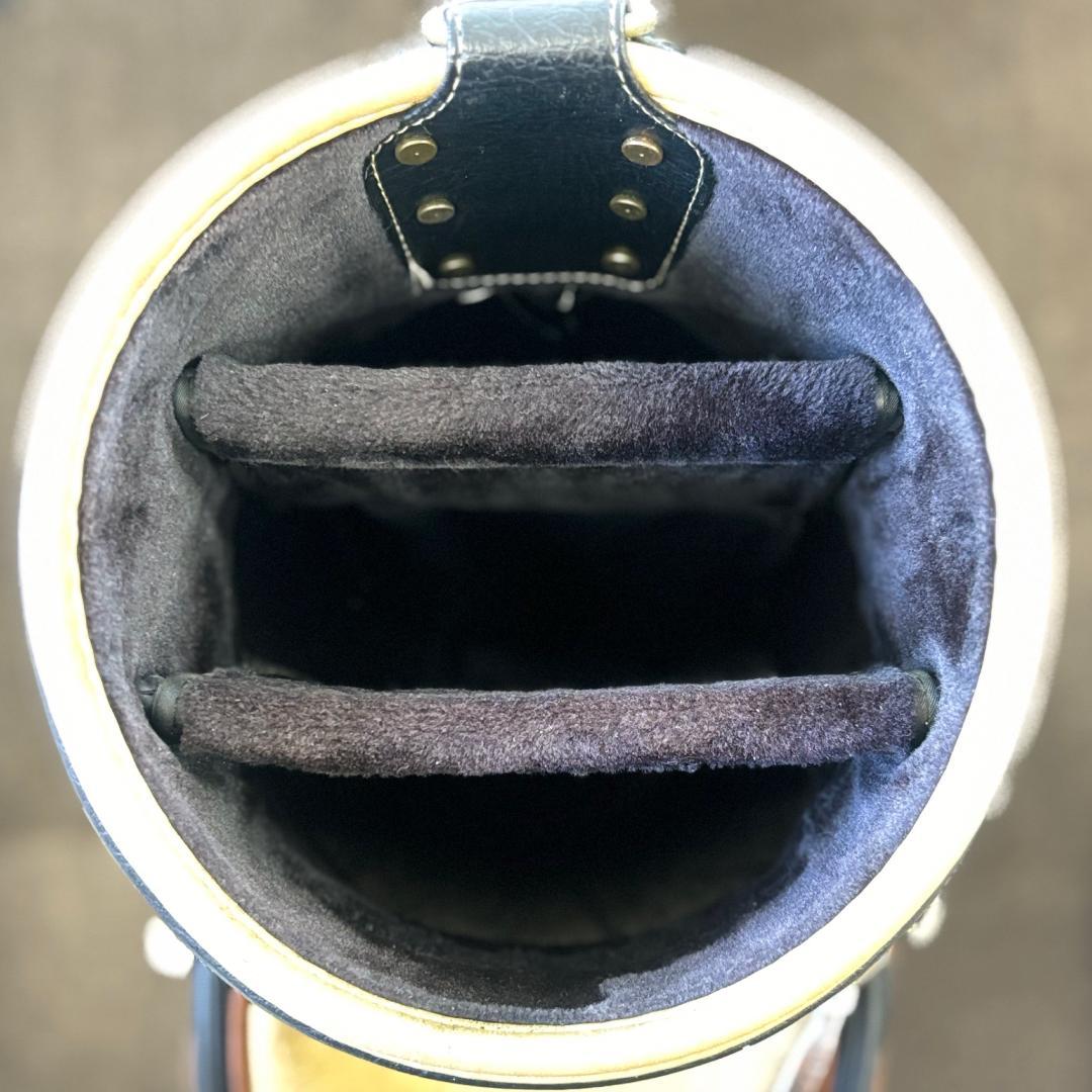 キャロウェイ キャディバッグ《8.5型》カート 3分割 ブラック レザー