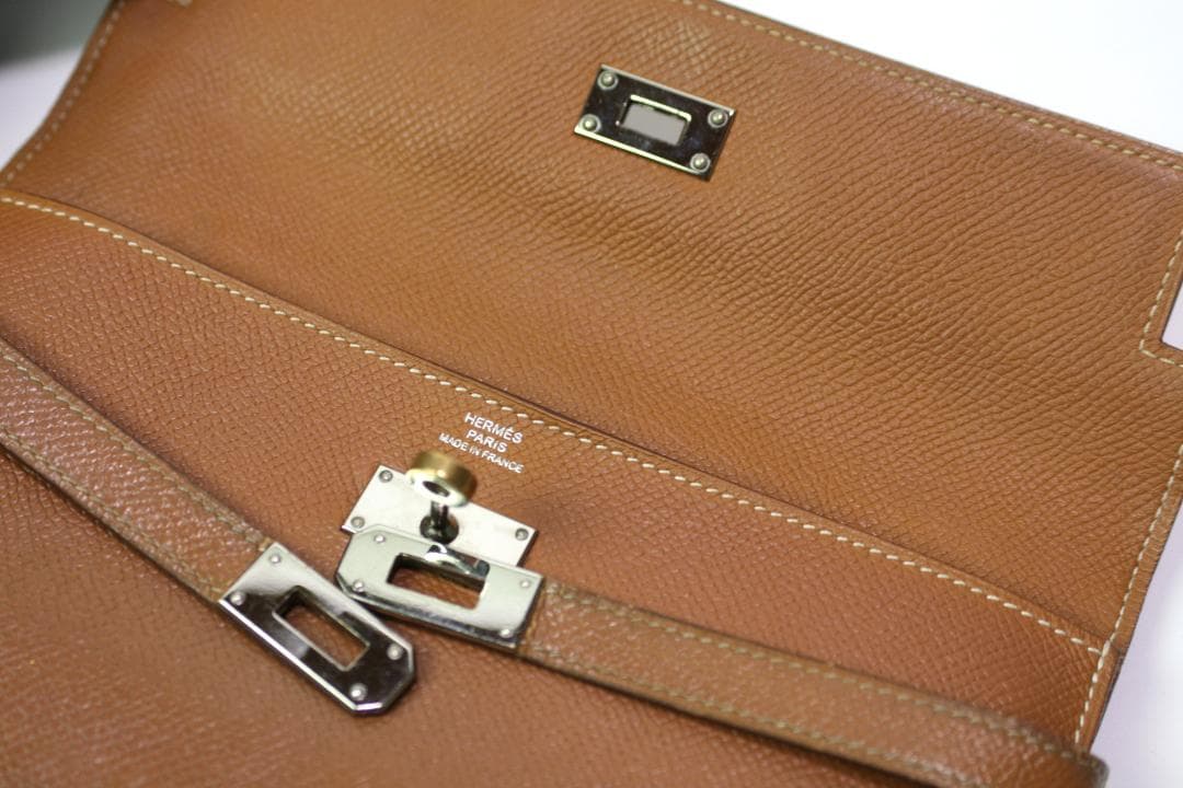 ◇HERMES◇エルメス◇ケリーウォレット 財布 ゴールド×シルバー金具