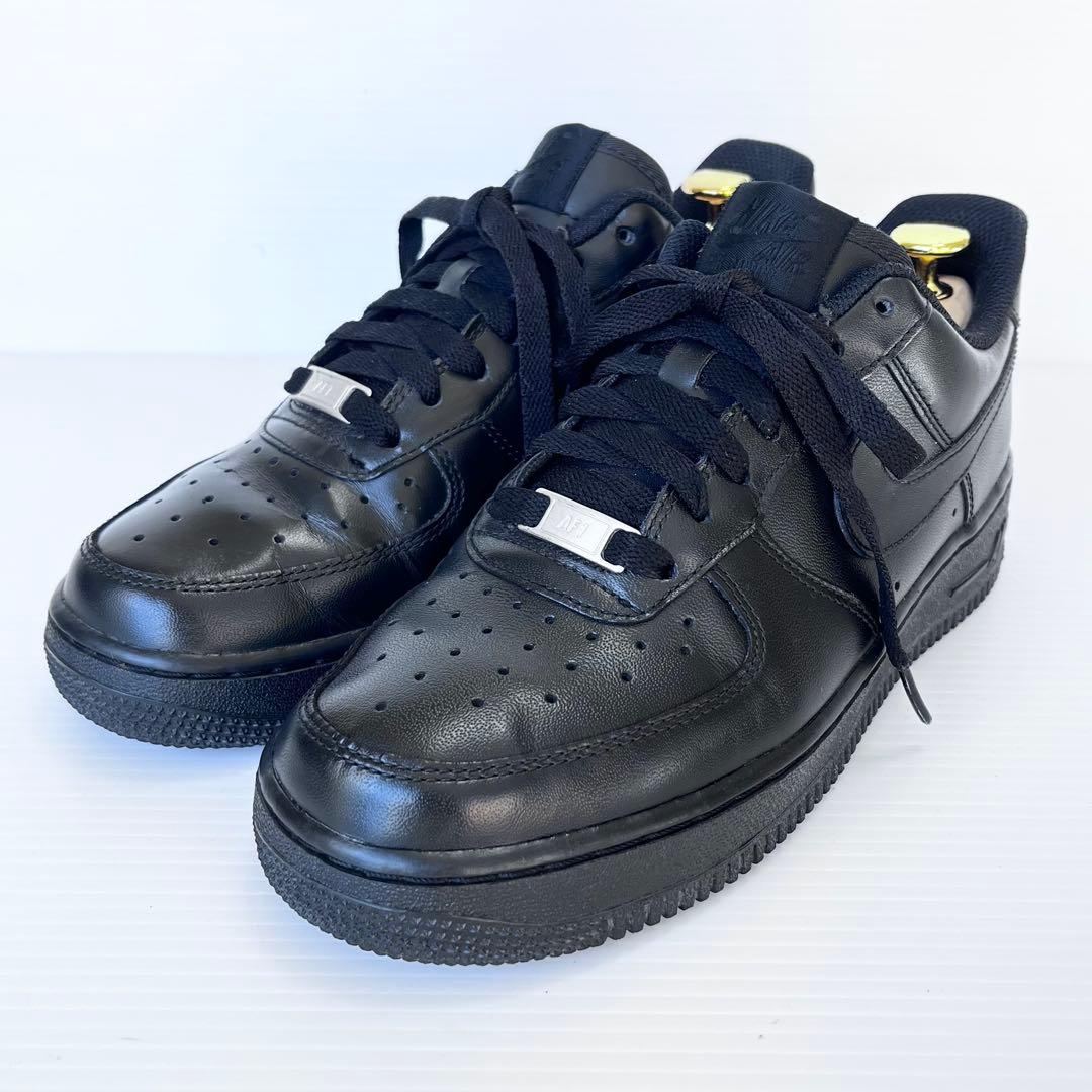 美品✨ NIKE ナイキ エアフォース1 '07 トリプルブラック 24.5 NIKE AIR FORCE 1 HIGH '07 