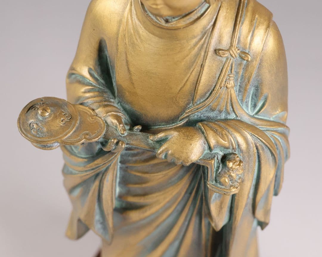 高村光雲 原型 聖徳太子御考養之像 高村規・識箱 銅像 ブロンズ【MA943