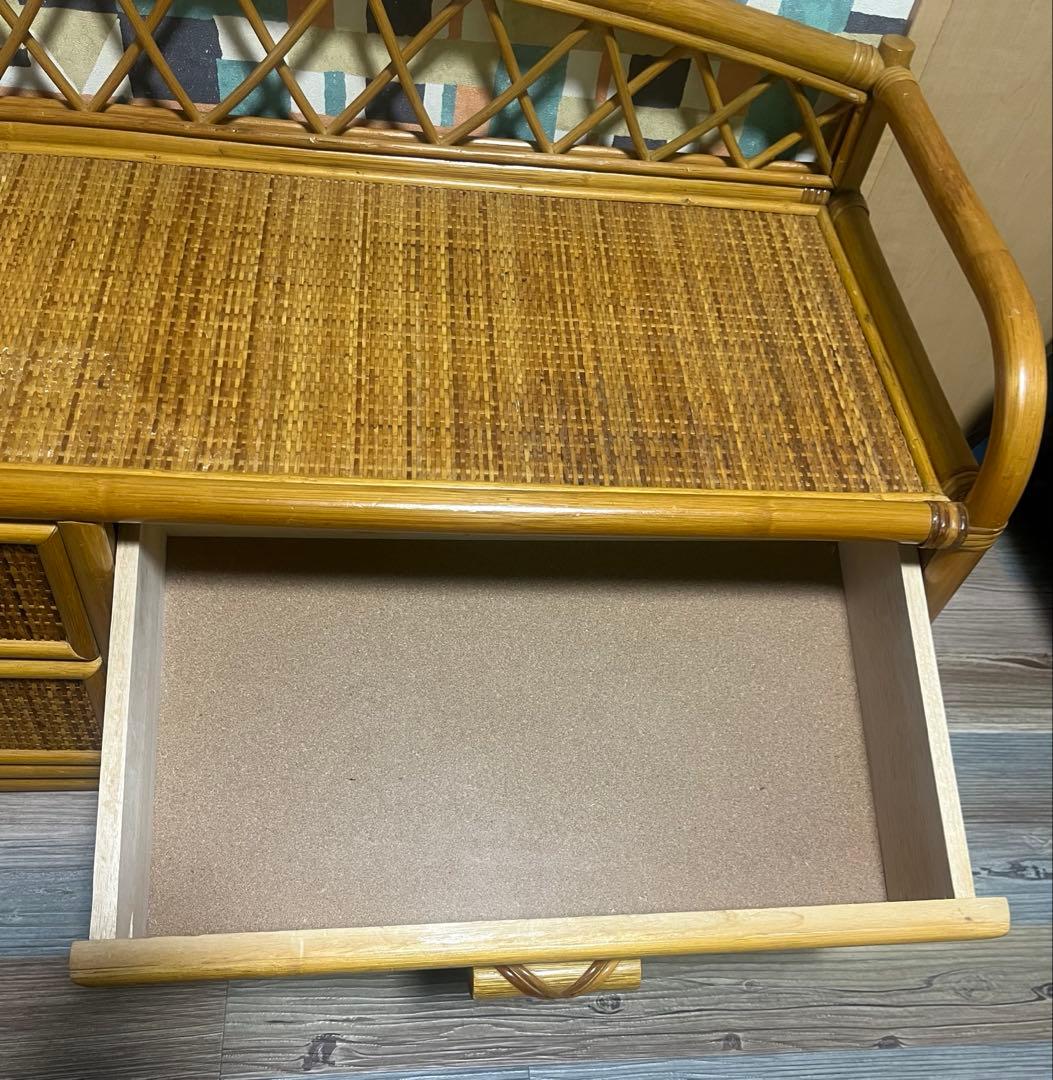 ラタン 籐 チェスト (引取の場合値下げさせて頂きます)