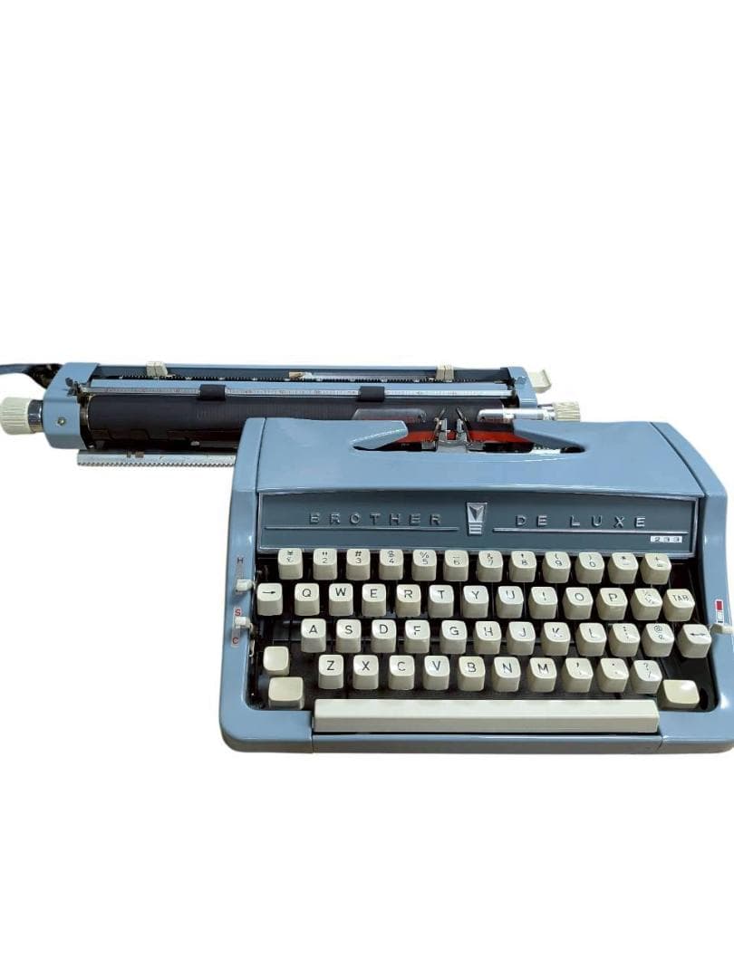 激レア】BROTHER 美品 DE LUXE 233 タイプライター ケース付