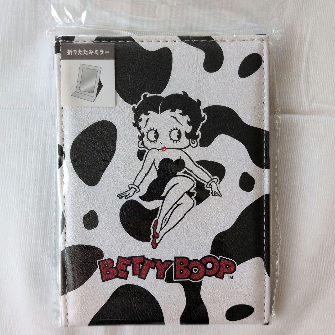 新品☆ベティ・ブープ☆折りたたみミラー☆白✕黒☆平成レトロ - メルカリ