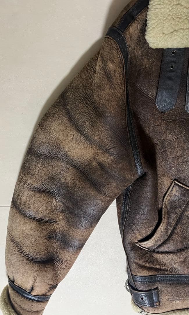 insignia leather ミリタリー B-3 フライトジャケット 70s-店にて先行発売