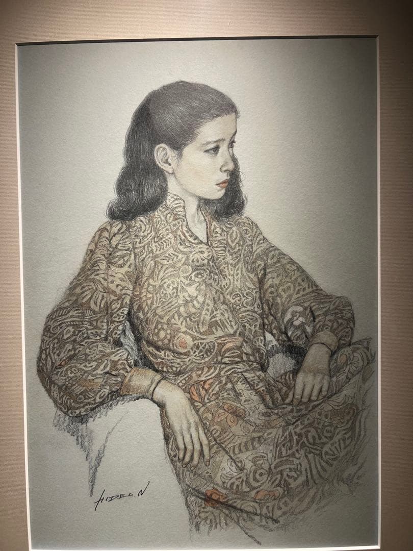 他の人発送×中村英夫【婦人像】パステル 水彩 - www.nhkseating.com