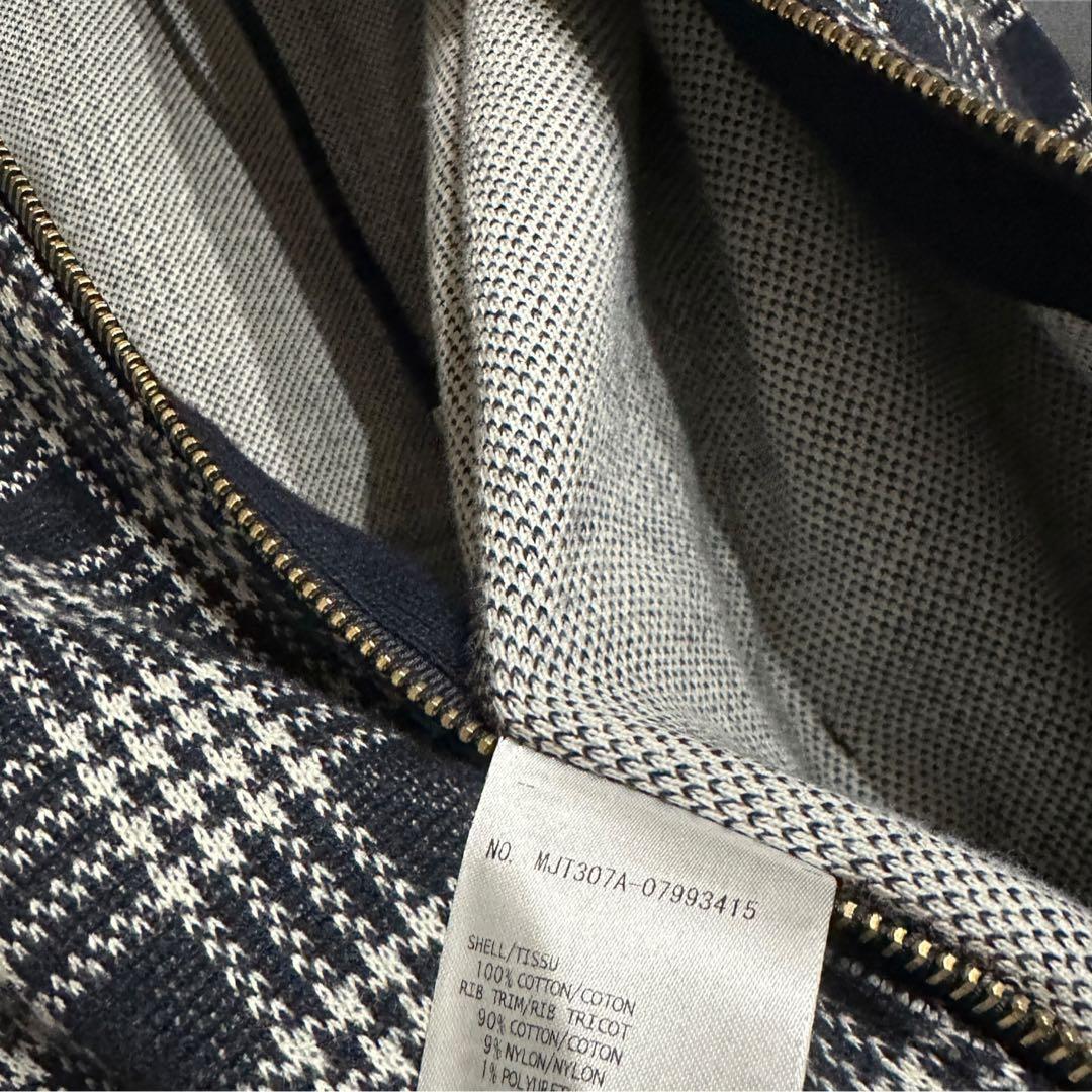 美品】トムブラウン 4bar マイクロチェック ジャガード パーカー