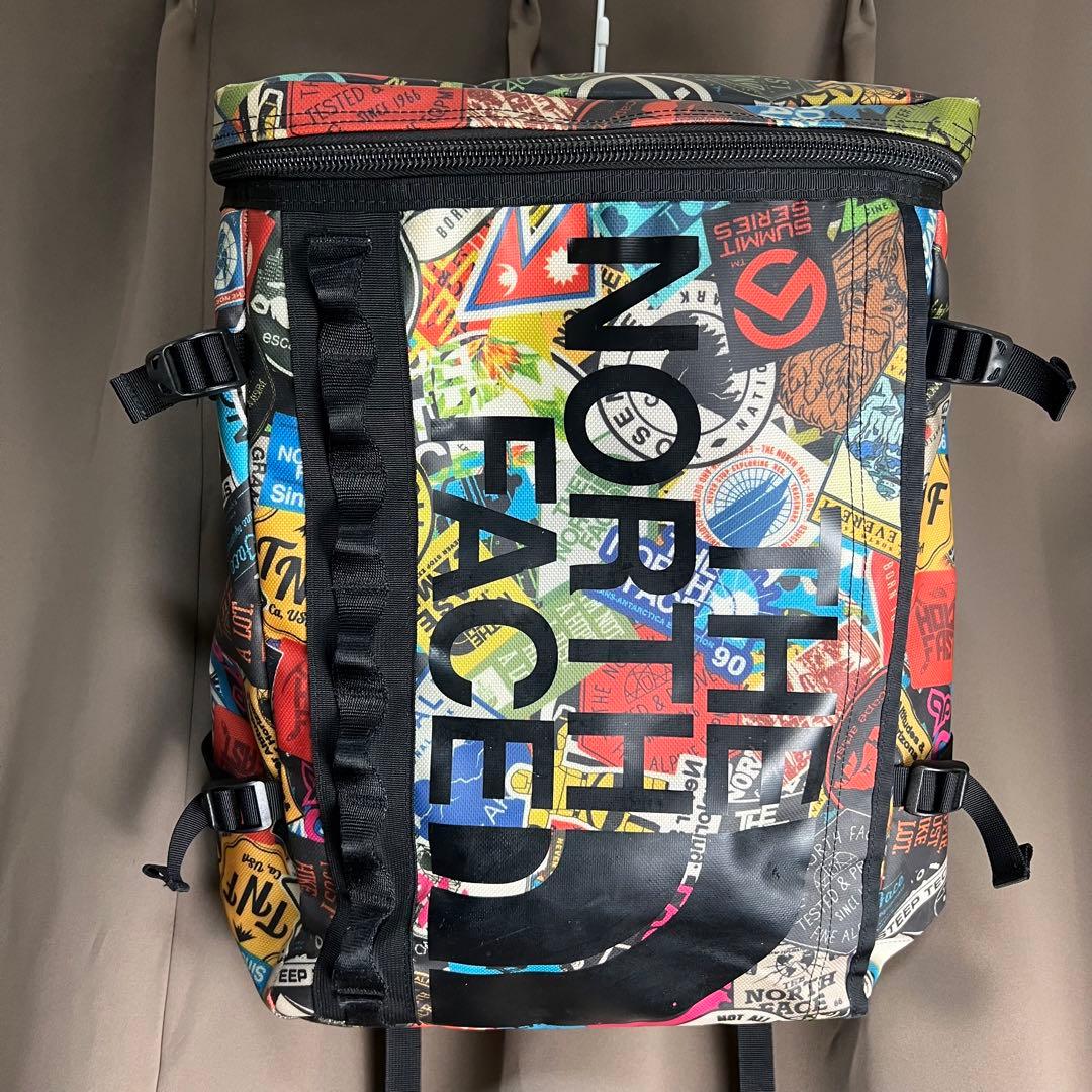 限定 ノースフェイス ヒューズボックス ステッカープリント 30L マルチ