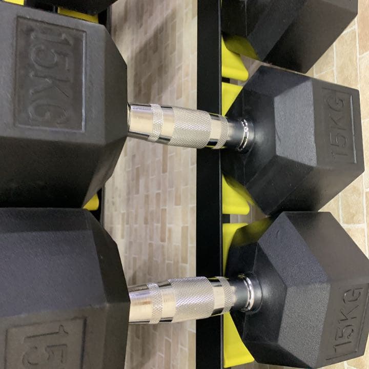 ラバーヘックス  ダンベル　47.5kg 2個