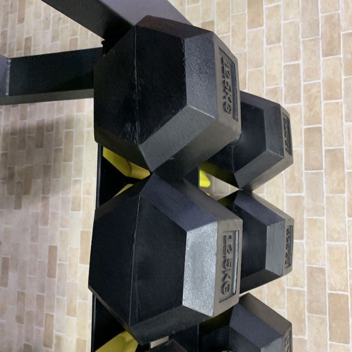ラバーヘックス  ダンベル　47.5kg 2個