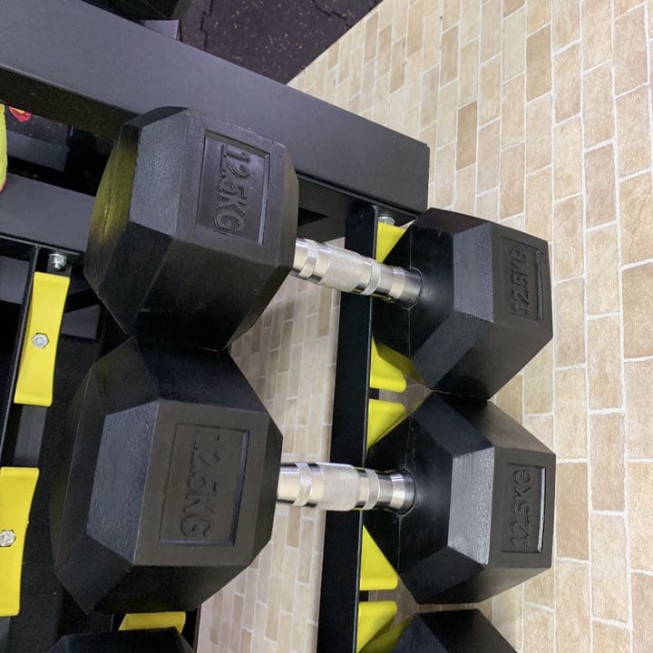 ラバーヘックス  ダンベル　47.5kg 2個