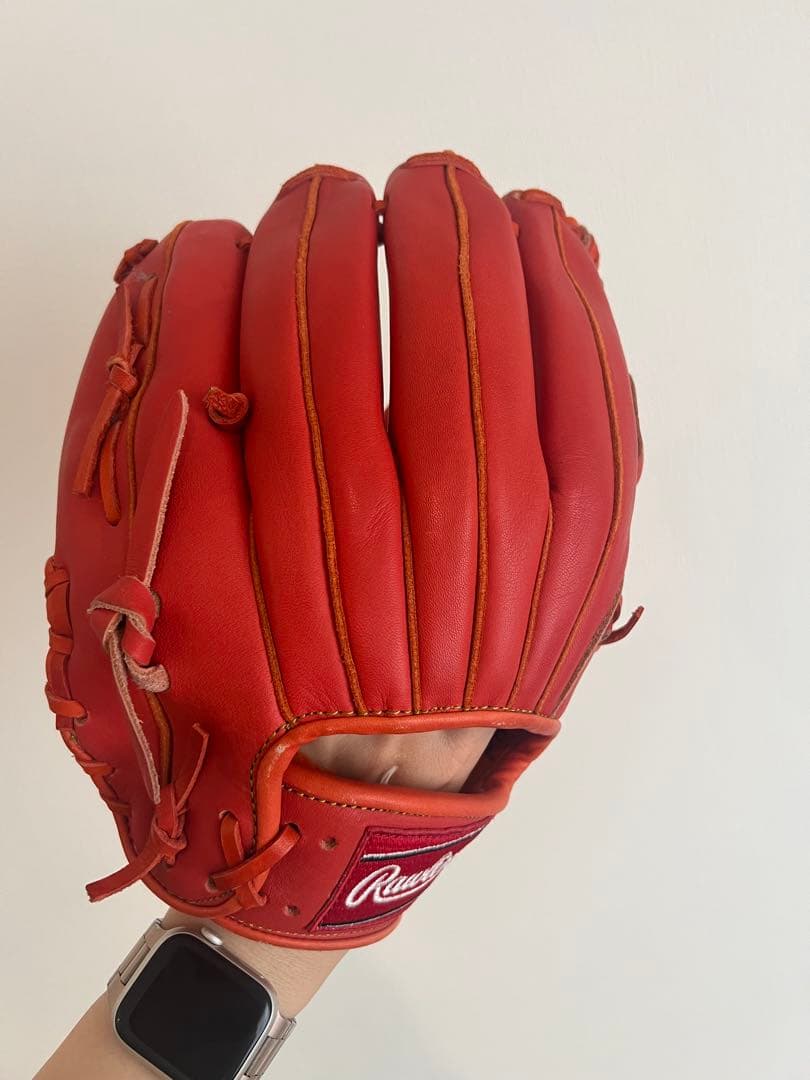 Rawlings ABSORD 軟式グローブ レッド サイン入り - メルカリ