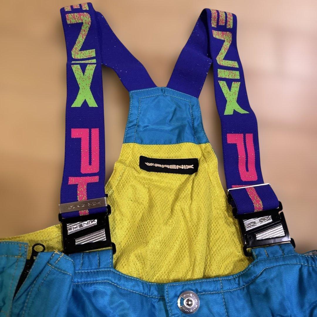 PHENIX 青 サスペンダー付きスキーウェア