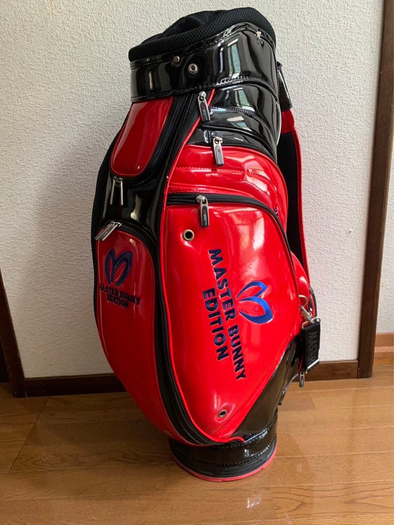 MASTER BUNNY EDITION エナメルキャディバックレッド