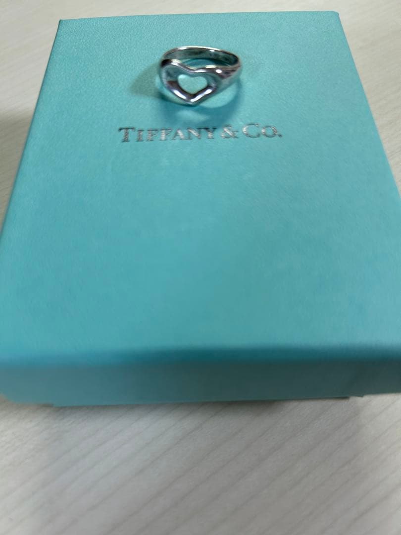 希少 オールド ティファニーリング オープンハート Tiffany & Co