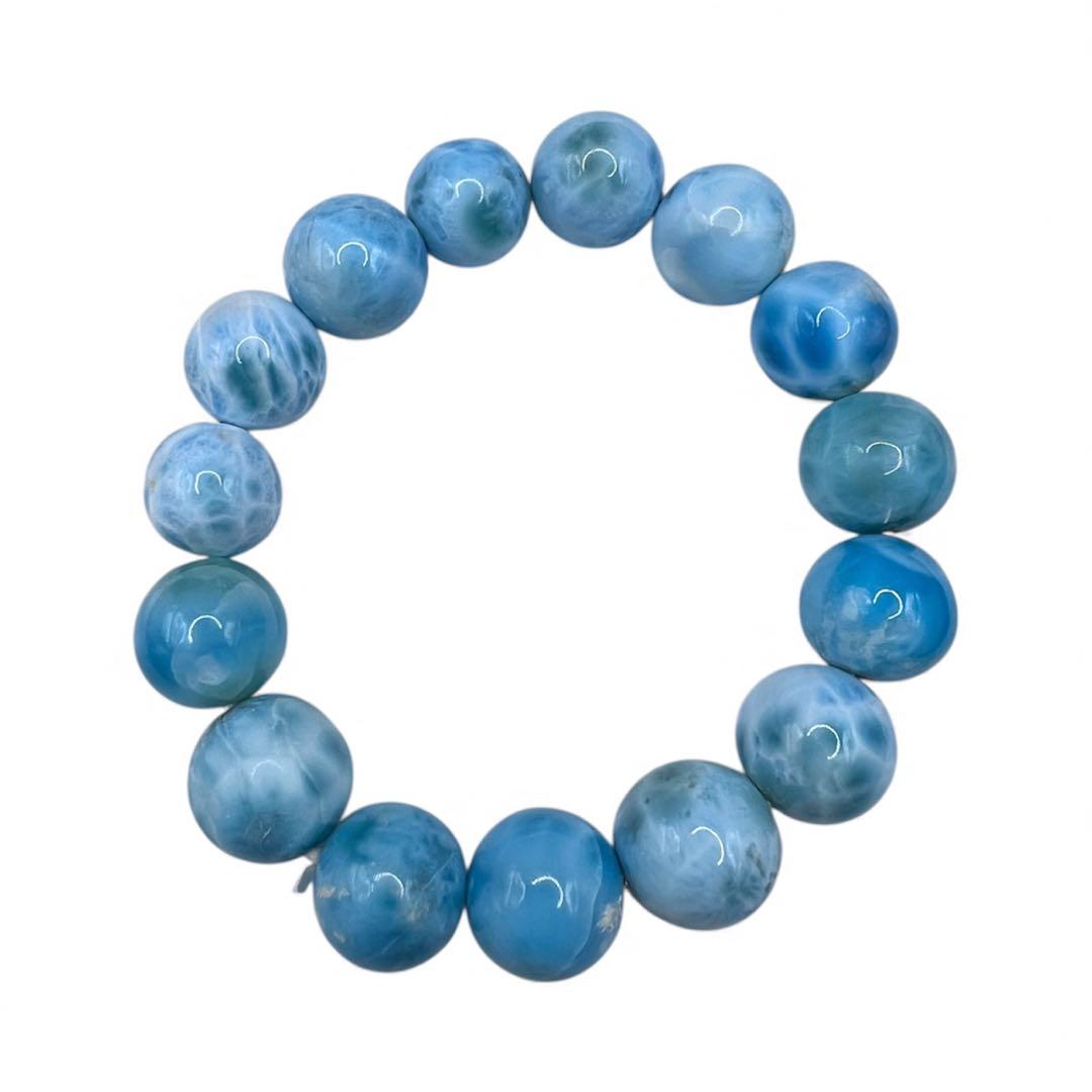 うはは！最高品質の期間限定価格ラリマーブレスレット 内径16行って