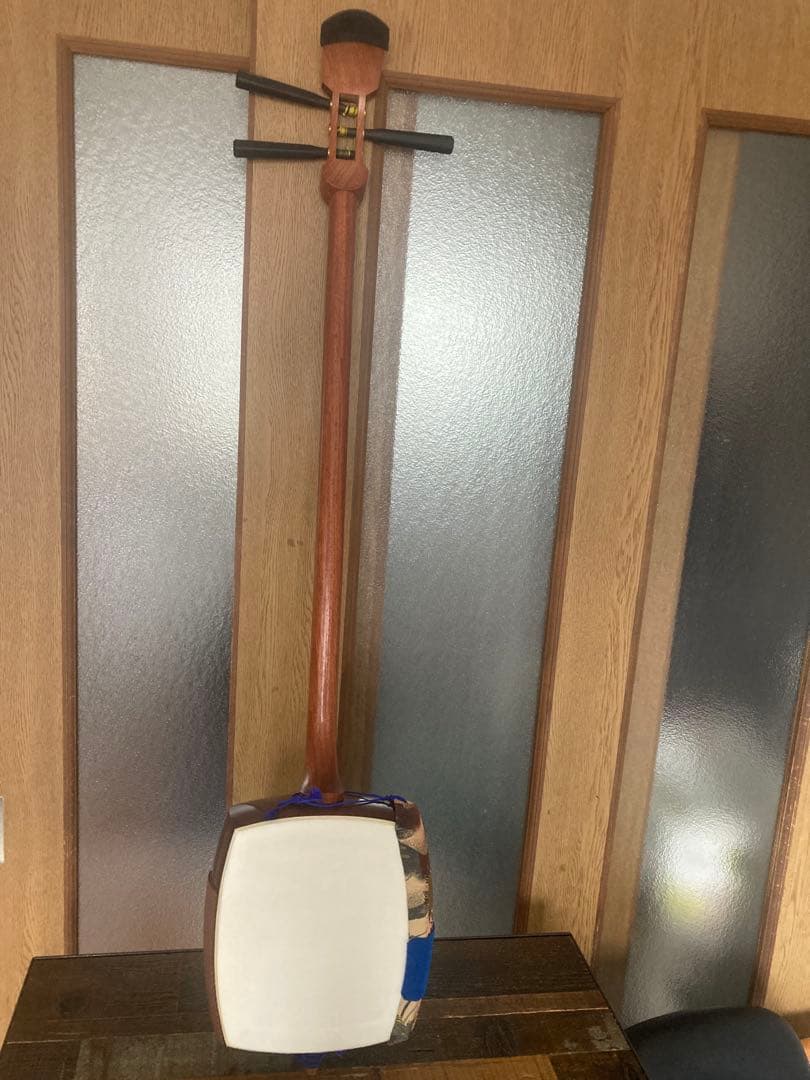 中棹三味線 棹太さ2.6 本皮 猫皮