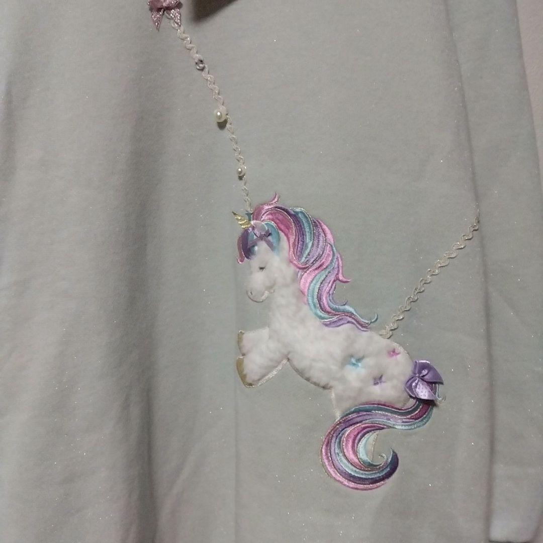 新品】mezzopiano ユニコーン ポシェット風 ワンピース 140 - メルカリ