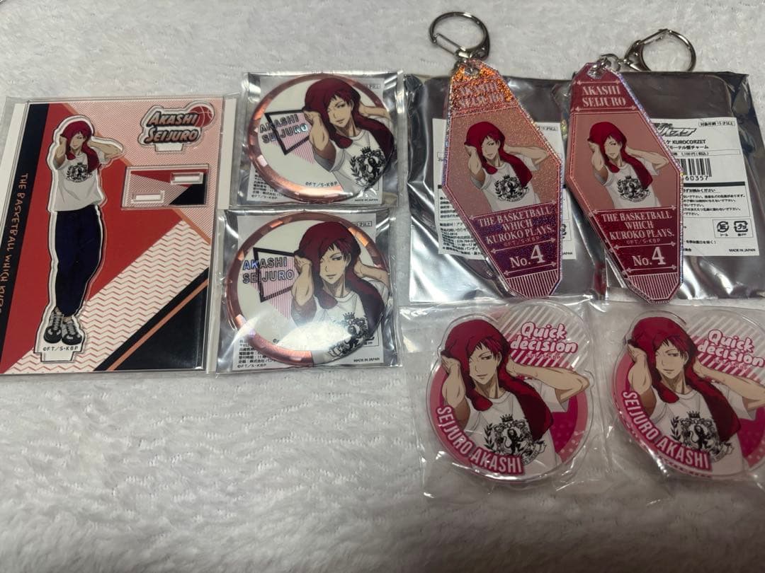 黒子のバスケ 赤司征十郎 クロコーゼット 缶バッジ クリップ アクスタ チャーム 黒子のバスケ ひよこのバスケ アクリルスタンド 10周年 赤司征十郎