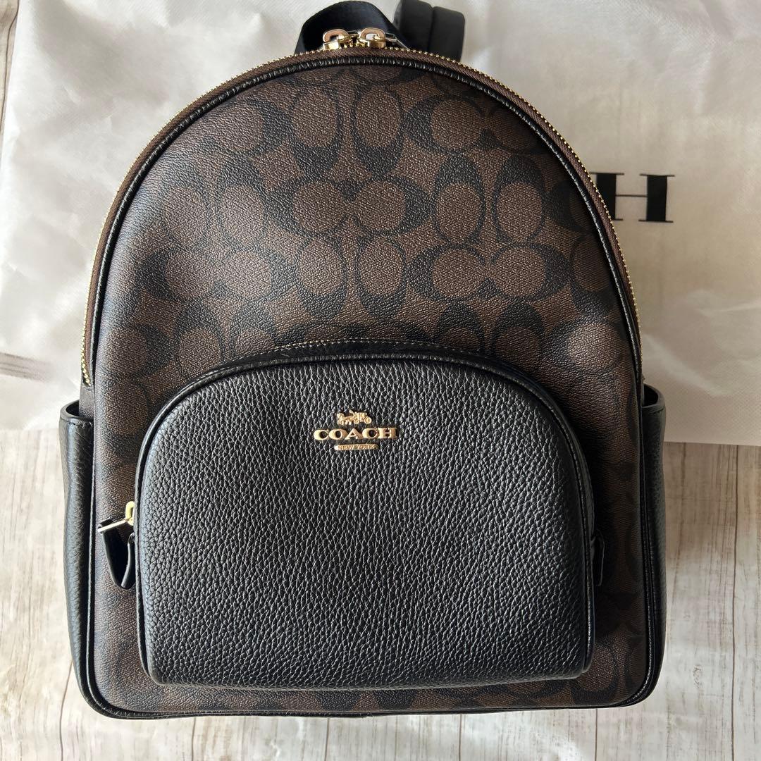 COACH ダークブラウン リュック
