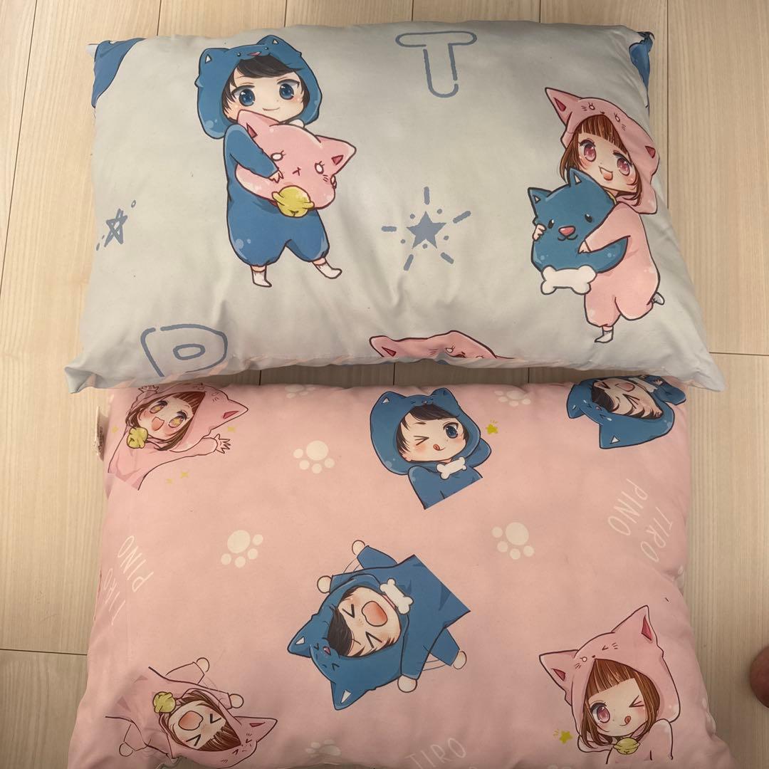 4点セット】ちろぴの枕+枕カバー 2種類×2セット - メルカリ