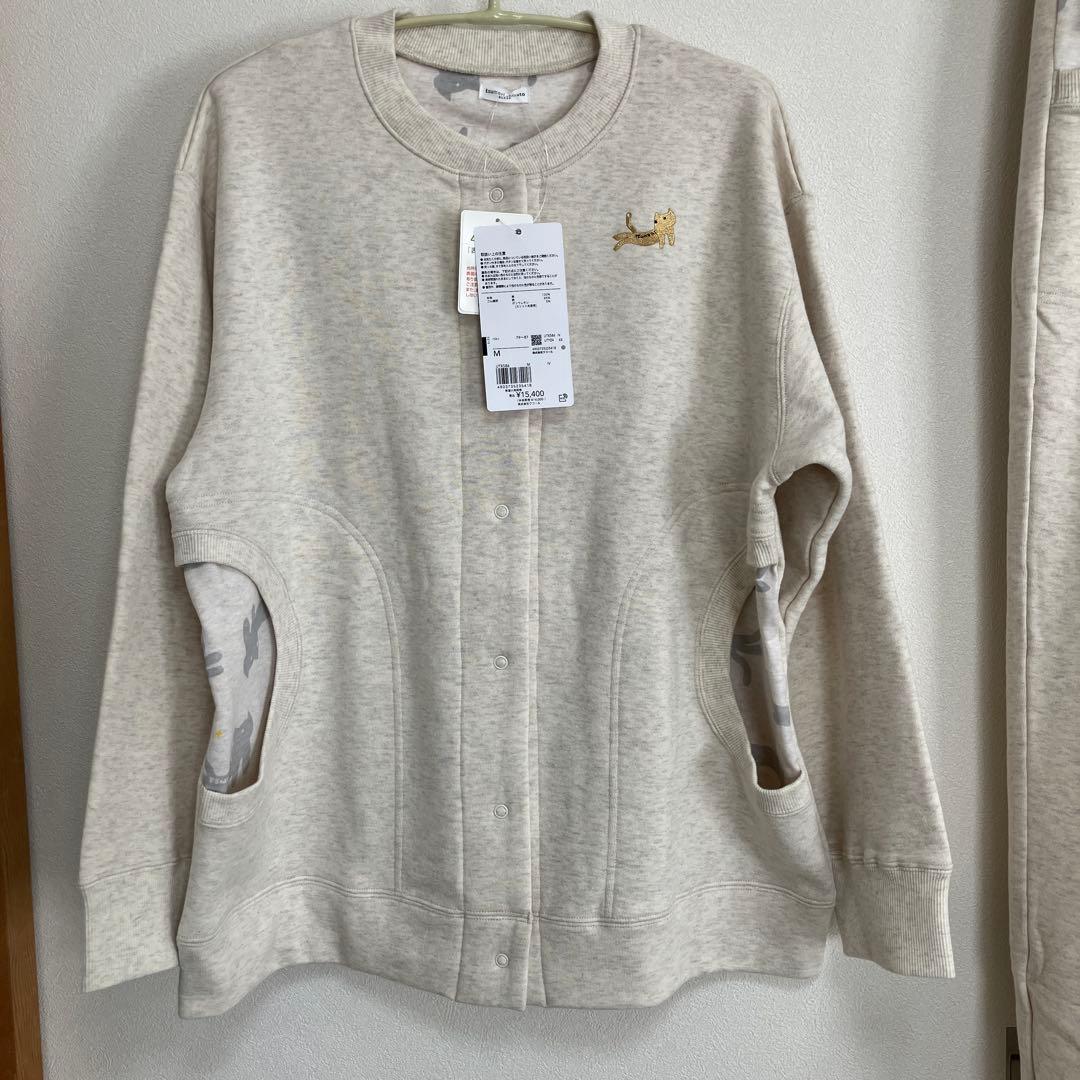 ツモリチサト　スリープ　パジャマ ルームウェア上下セットアイボリー　新品未使用 ワコール ツモリチサト スリープ 長袖パジャマ 上下セット ルーム