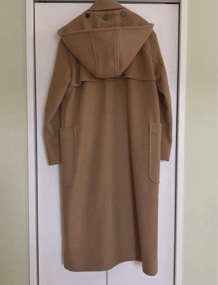 COS フード付きウールダッフルコート キャメル サイズ34 - メルカリ