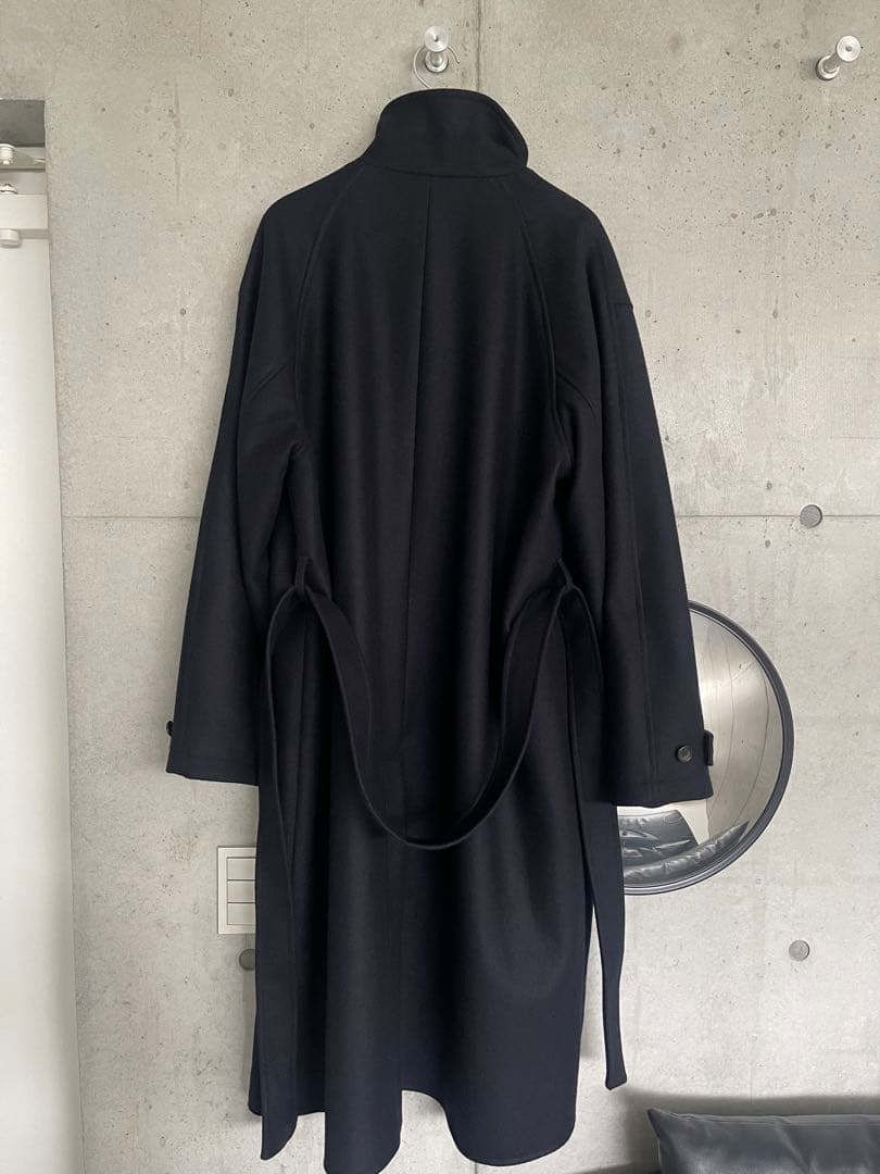 PUBLIC TOKYO S140 メルトンオーバーサイズスタンド ネイビー 3