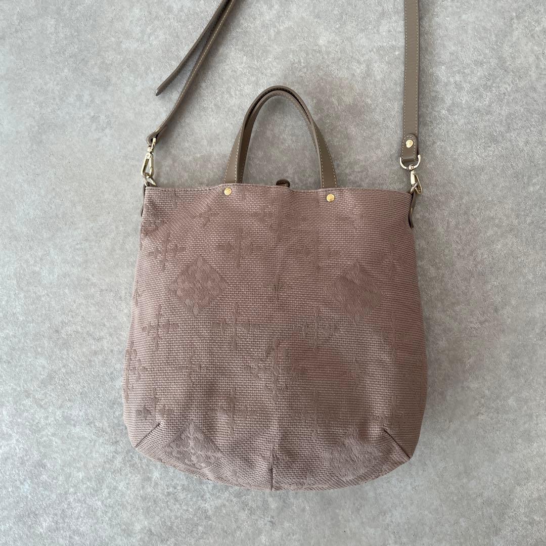 美品】russet 刺し子ジャガード2wayトート ショルダーバッグ - メルカリ