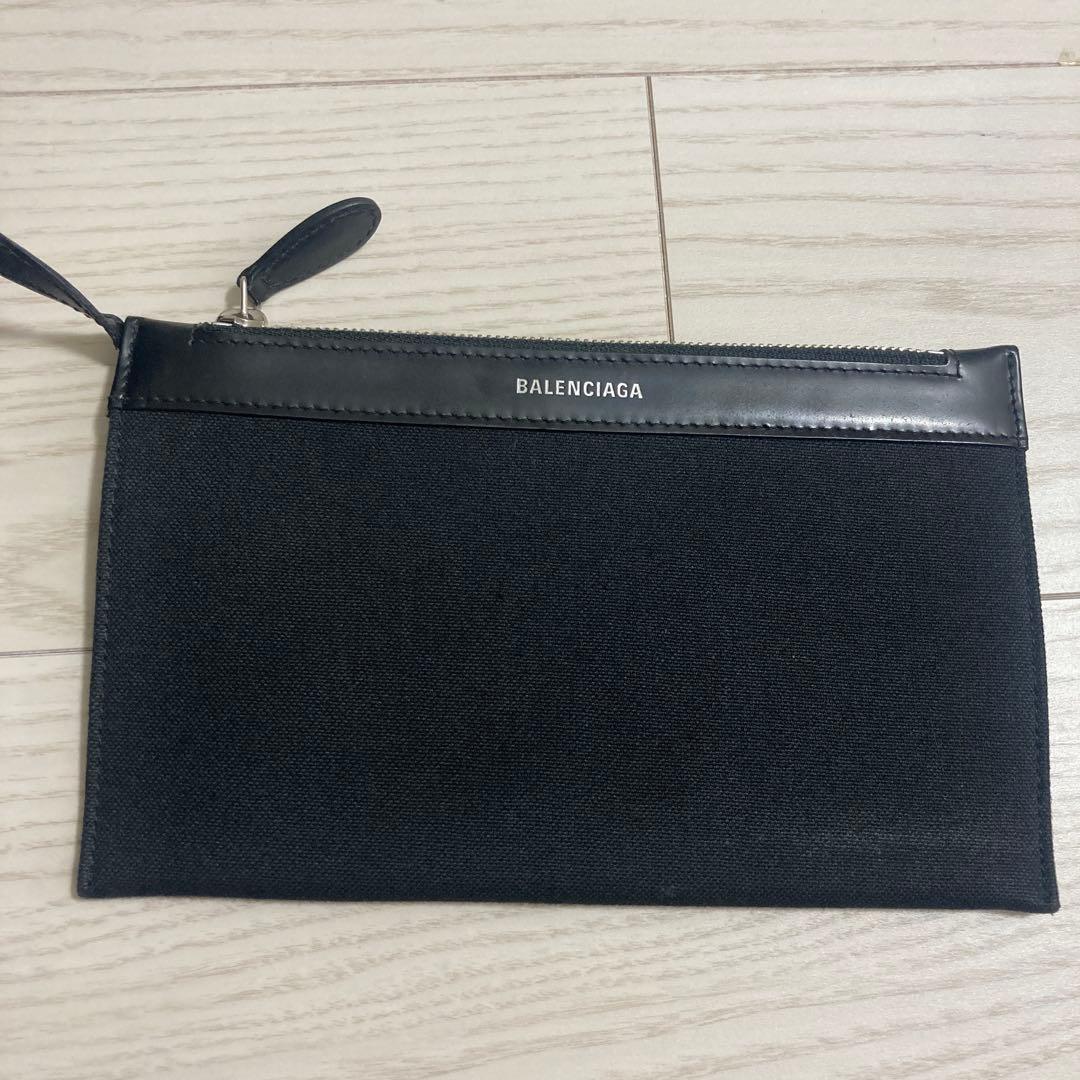 ✨超美品✨バレンシアガ ネイビーカバスS ハンドバッグ キャンバス