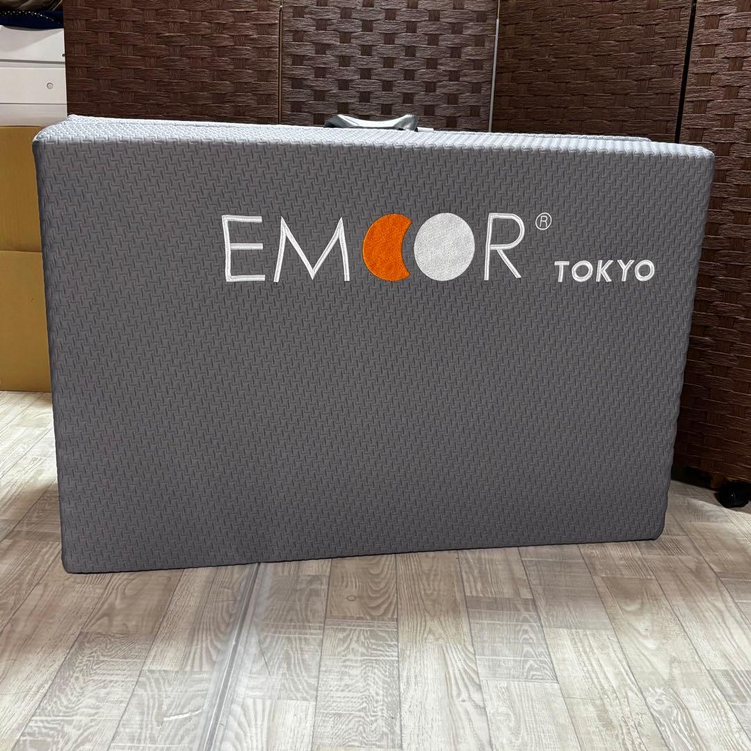 EMOOR GRAND 高反発　三つ折りマットレス　シングル　マットレス　寝具 グランドマットレス 三つ折り 折りたたみ 極厚 12cm シングル