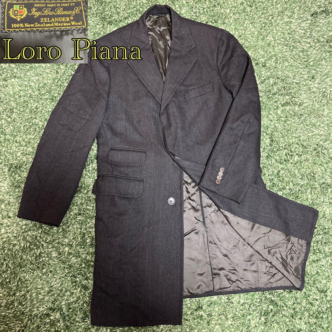 ✨最高級✨ロロピアーナ　LoroPiana チェスターコート　ヘリンボーン ロロピアーナ] Loro Piana STORM/S チェスターコート｜グリーン