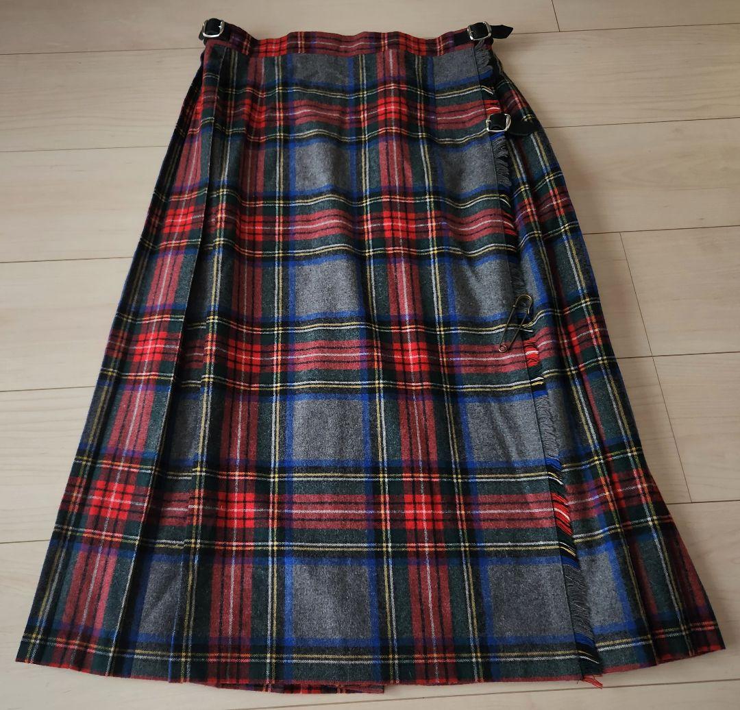 ●オニールオブダブリン O'NEIL of DUBLINチェックスカート②L40 O'NEIL OF DUBLIN オニールオブダブリン aranciato別注 ウール