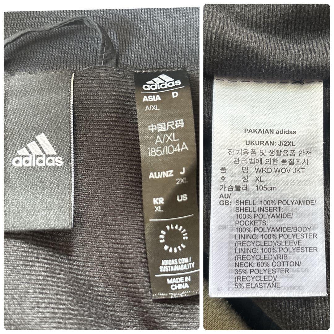 美品✨大きいサイズ 2XL《adidas》ウィンドブレーカー 上下セットアップ