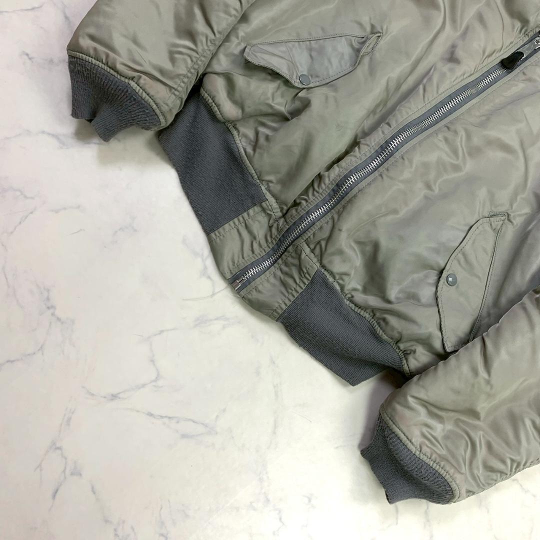 希少カラー☆ 90s USA製 ALPHA MA-1 シルバー XL D924