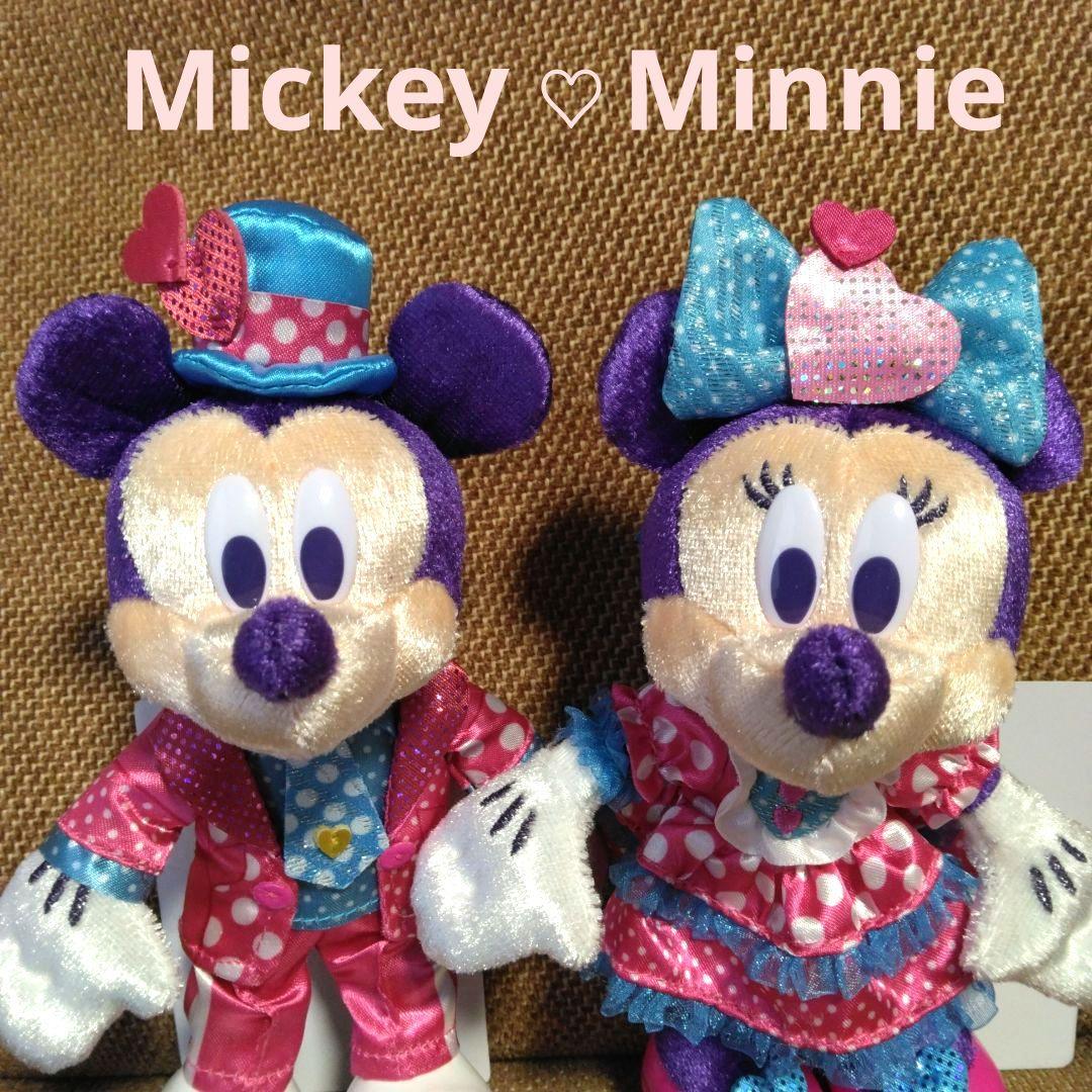 ぬいぐるみバッジ♡ぬいば パルパルーザ ミニパル ミッキー＆ミニー