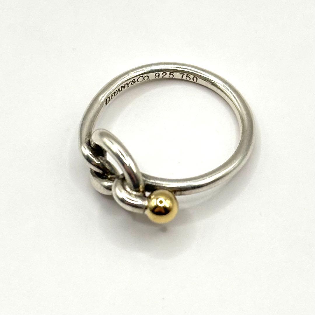 ティファニー フック&アイ ラブノットリング 750 925 コンビ - メルカリ