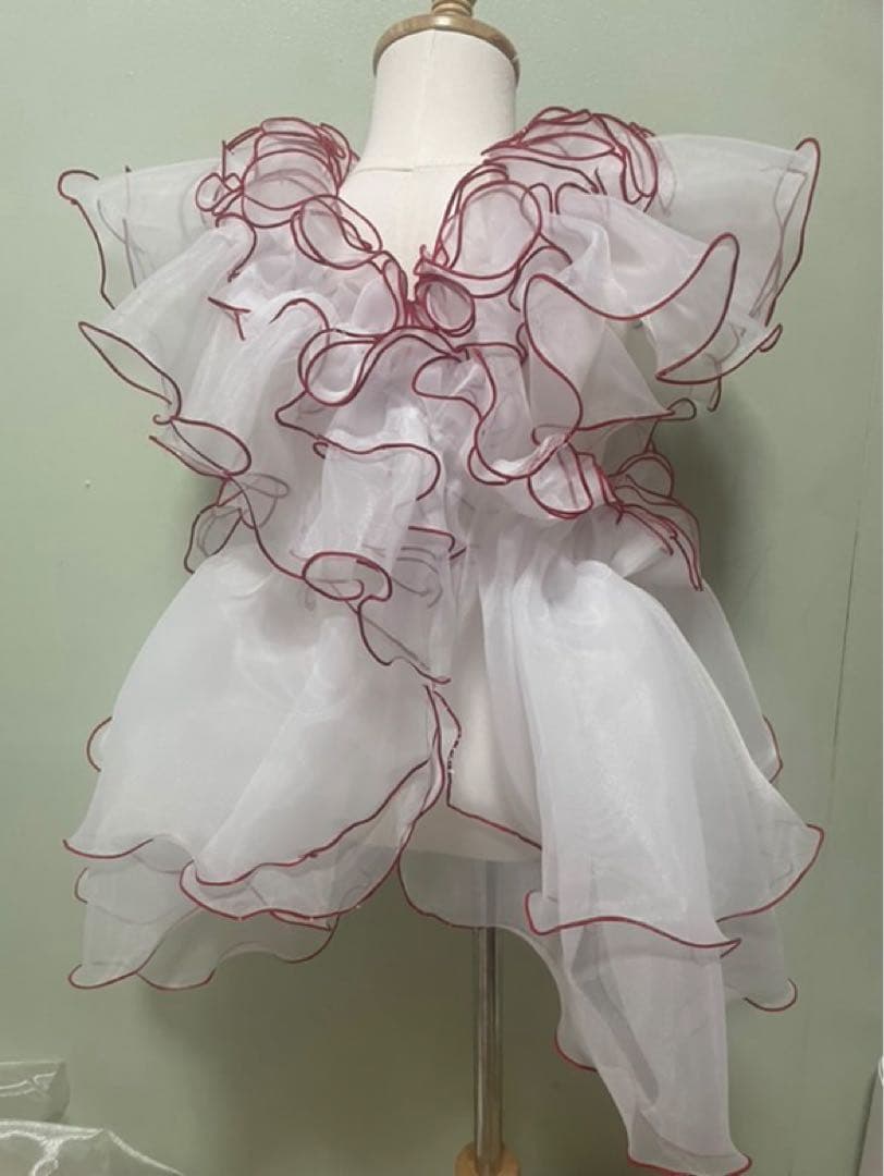 2way チュール 被布 赤白