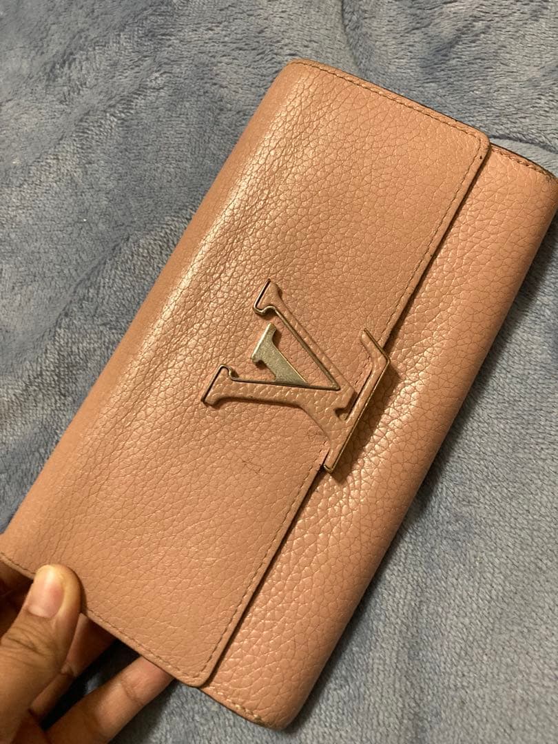 Louis Vuitton ピンク 長財布ジャンク 中古・古着通販】LOUIS VUITTON (ルイ ヴィトン) 長財布 ピンク