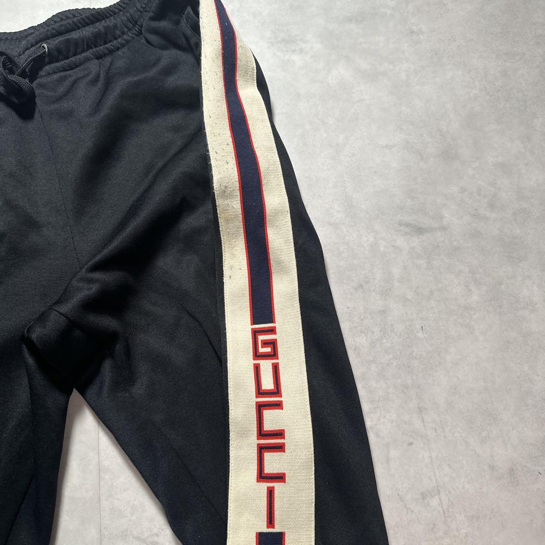 Gucci グッチ ジャージ トラックパンツ サイドライン ロゴ シェリー S